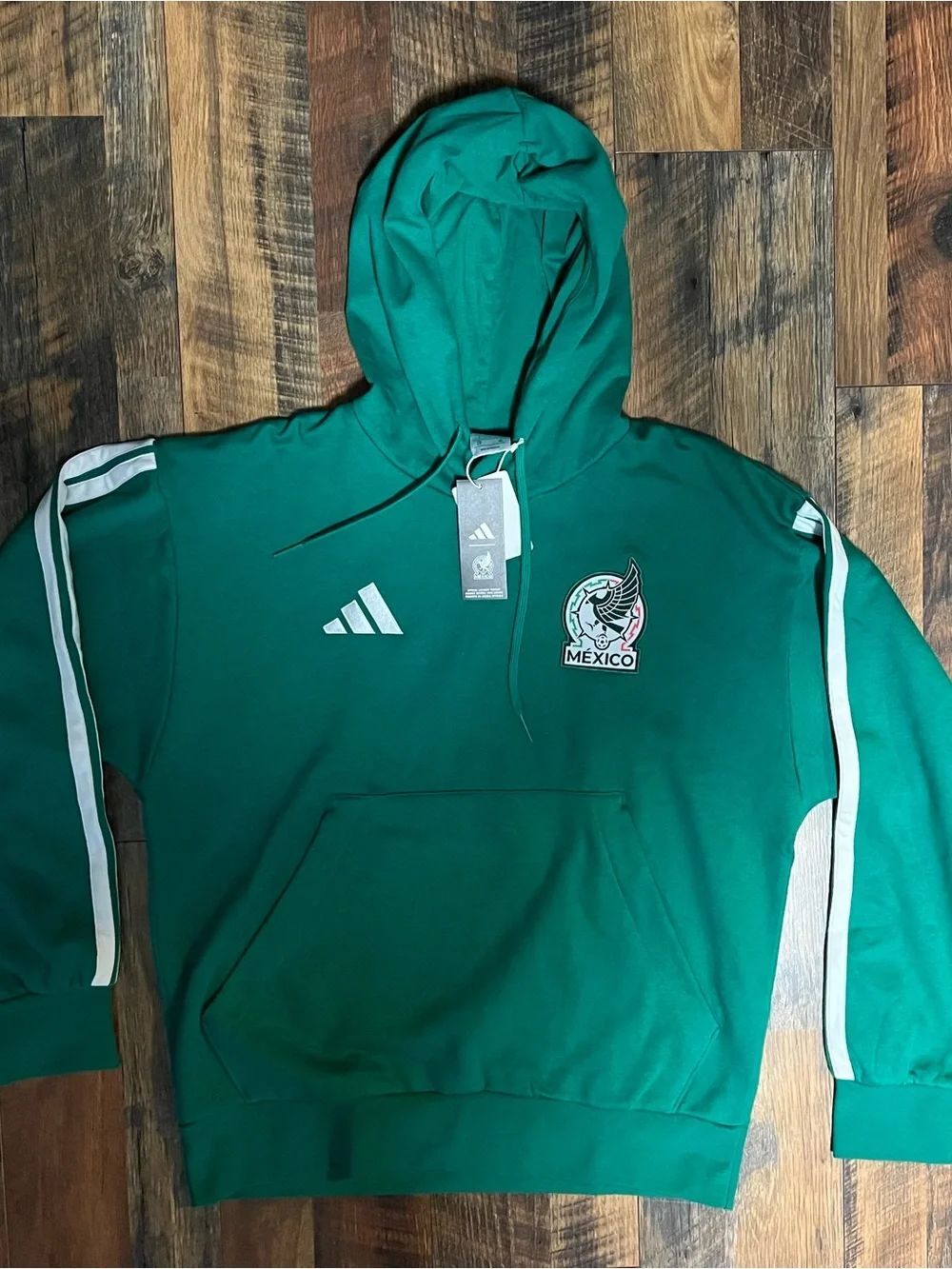 Adidas Mexico Hoodie Pullover Sweatshirt JZ6466 Men's Size
Large Green/White NWT